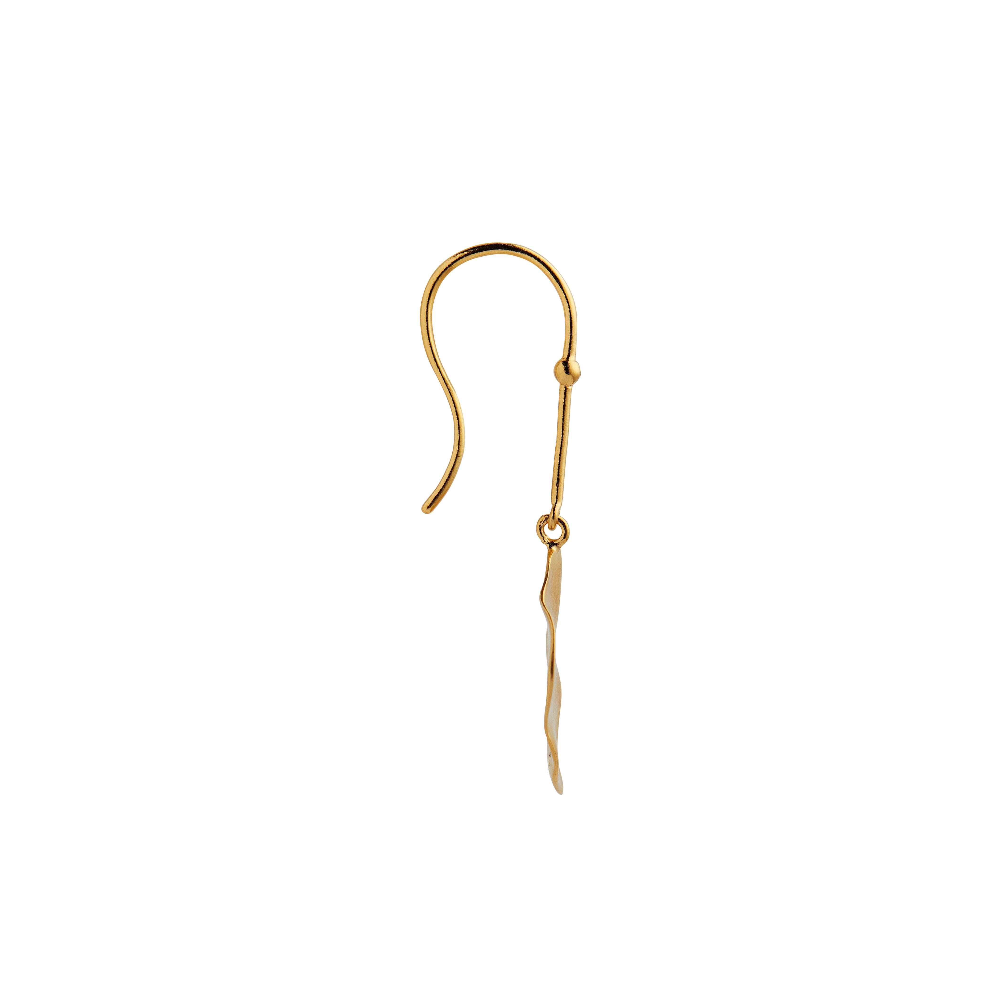Stine A - Hook With Goldenenen Refection Moon Earring Right - Single - 1341-02-R