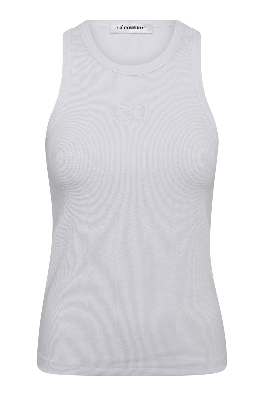 Co´Couture - Saharacc Embroidery Tank Top 33151 - 4000 - White Online nu