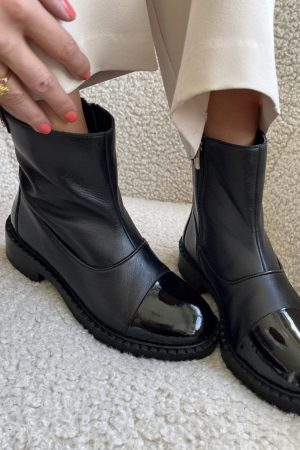 Copenhagen Shoes - Amie Boots Patent - 0011 Black Patent