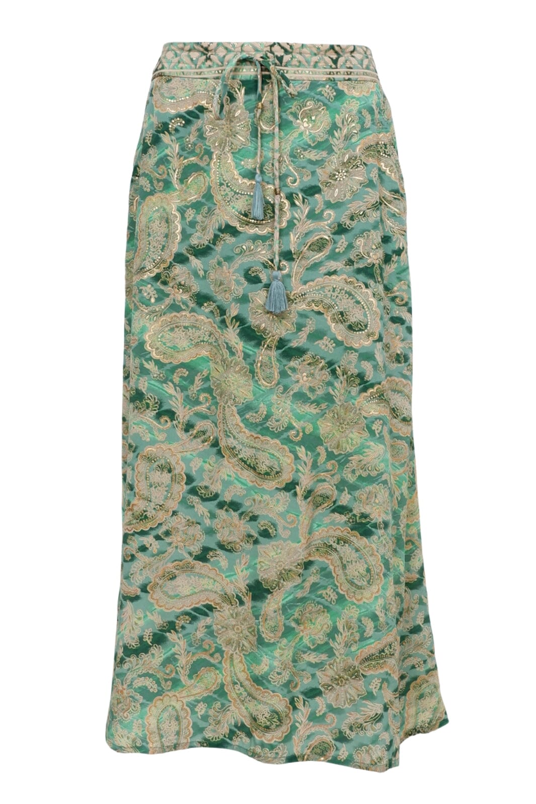 Forudbestilling - Black Colour - Bcluna Regular Skirt 39132 - Floral Green Udsalg