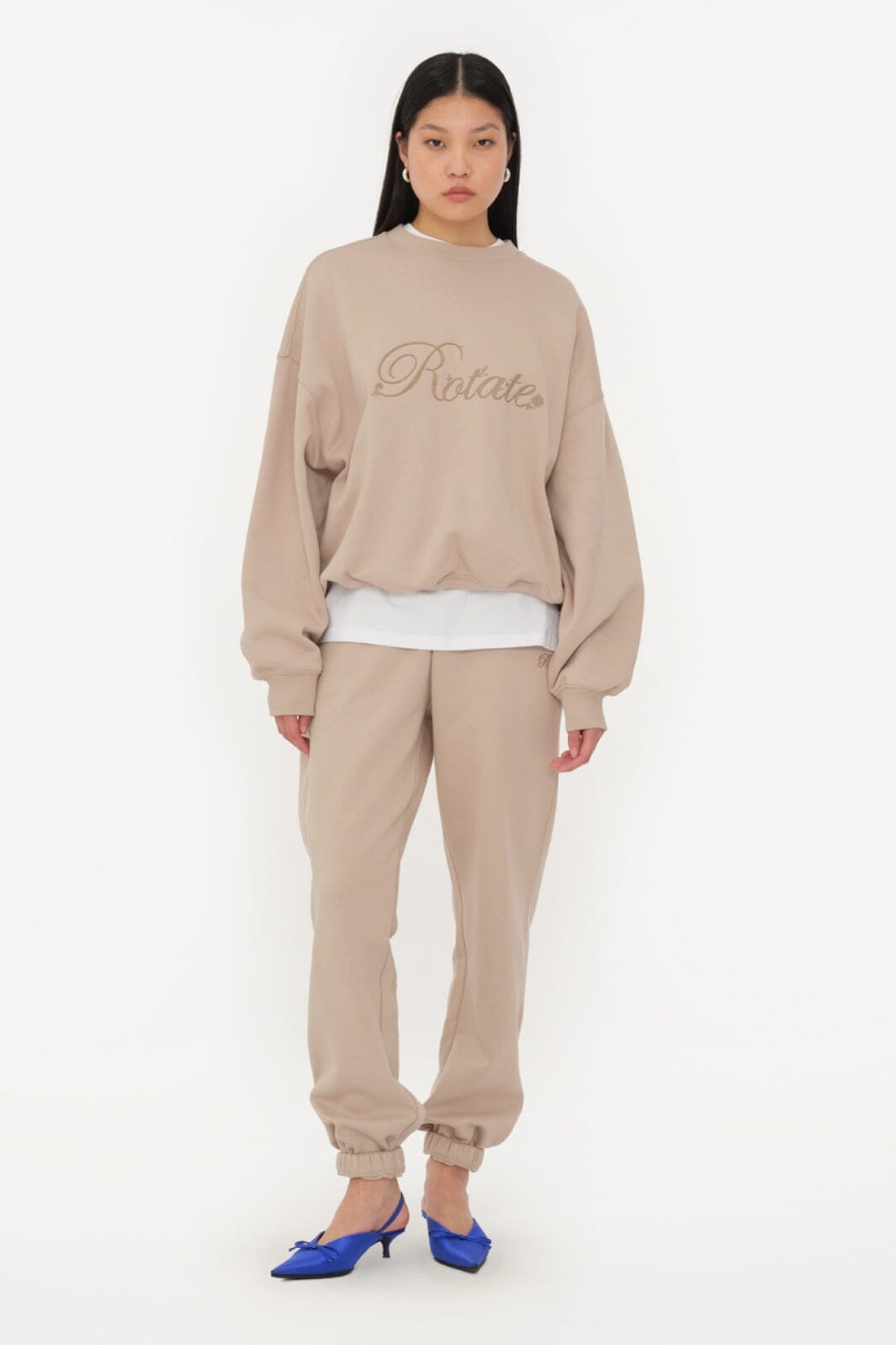 Rotate - Heavy Sweat Crewneck 1134252313 - 2313 Simply Taupe Beige