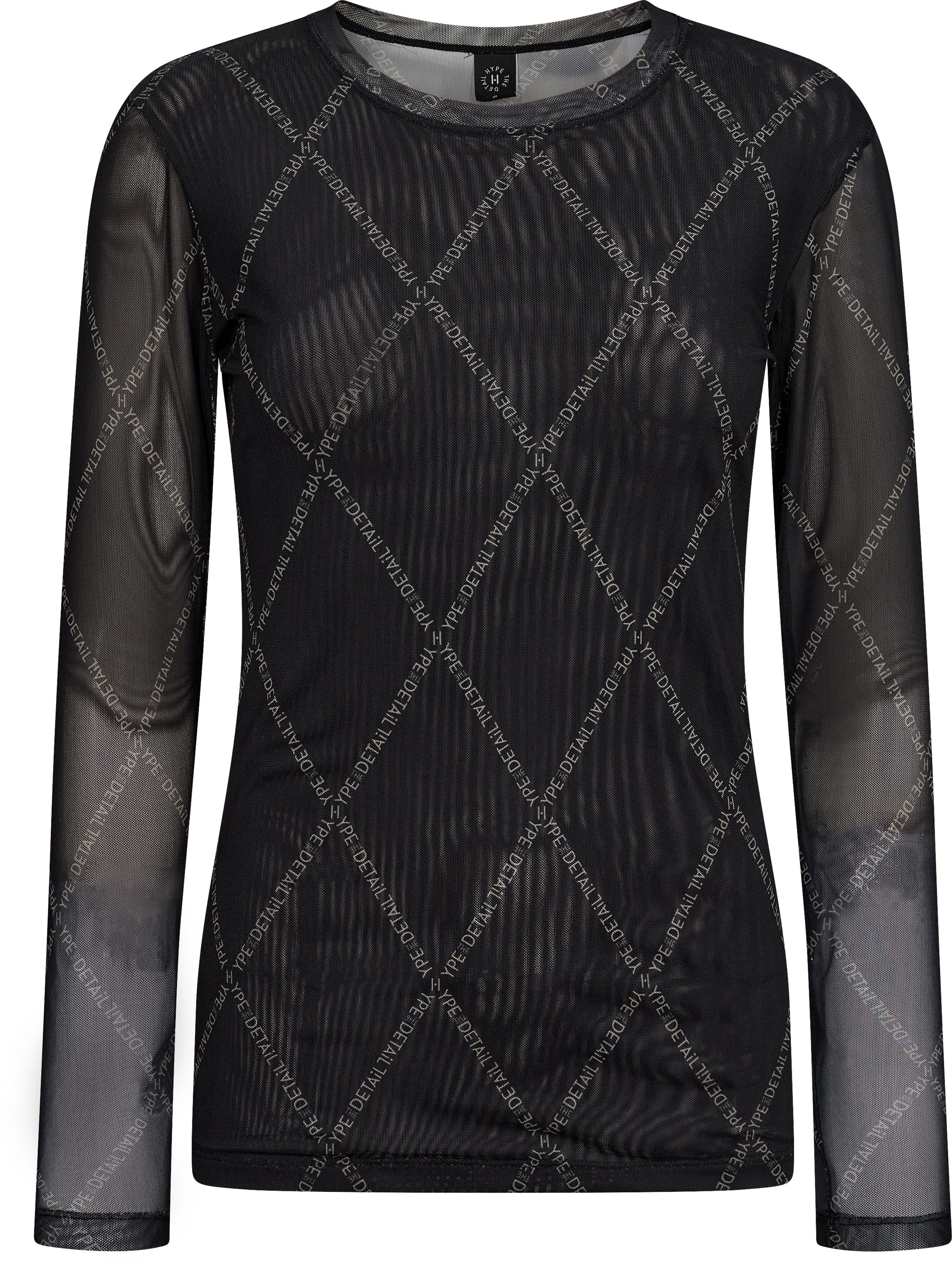 Hype The Detail - Blouse W/Print 320-14 - 13 - Sort