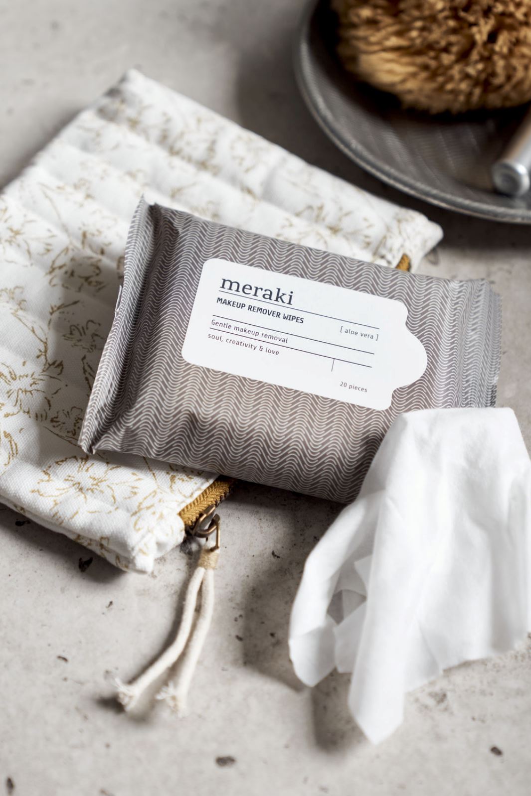 Meraki - Makeup Remover Wipes - Aloe Vera Levere
