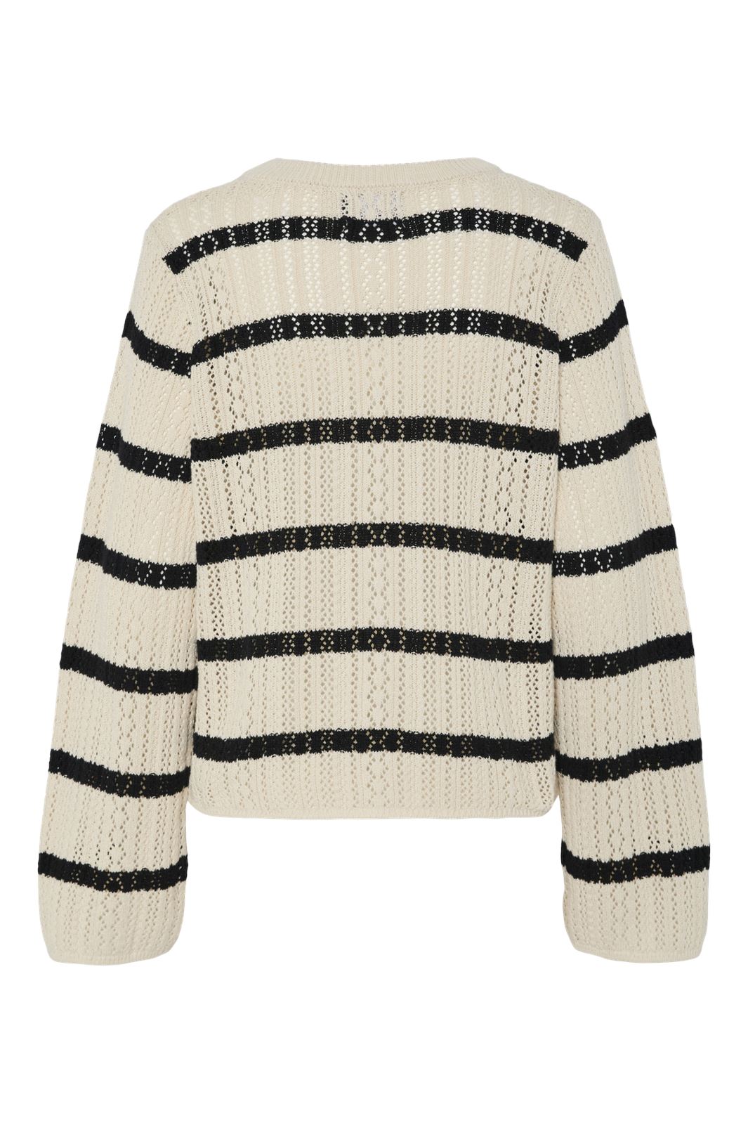 Pieces - Pcnuka Ls O-Neck Knit 17154616 - 4790694 - Birch Black Online nu