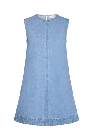 Forudbestilling - Neo Noir - Livo Denim Dress 165706 - 145 - Light Blue