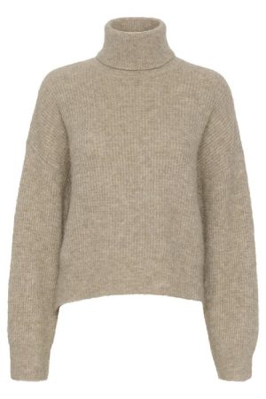 Gestuz - Alphagz Rollneck - 1512141 Warm Sand Melange
