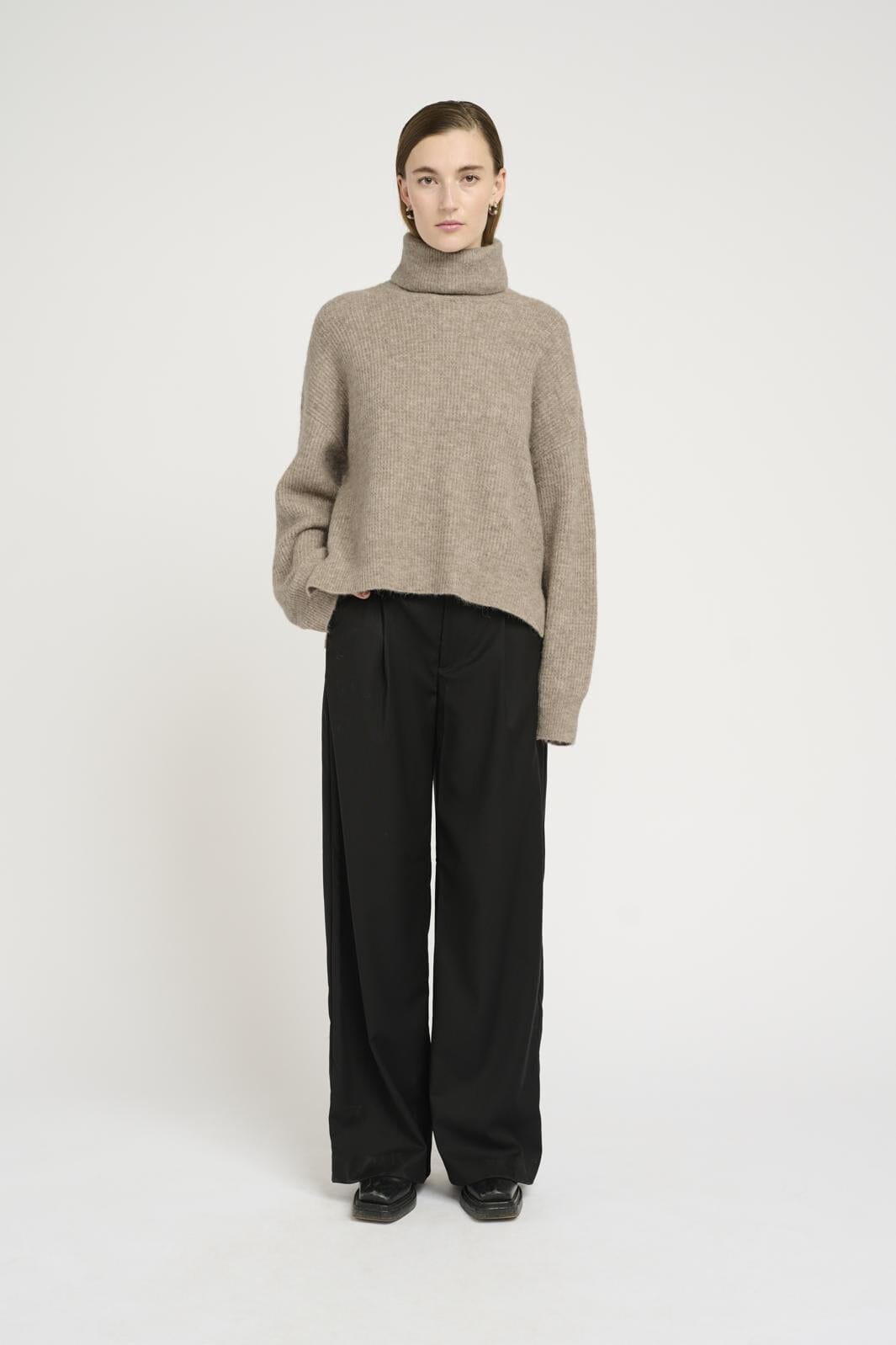 gestuz-alphagz-rollneck-1512141-warm-sand-melange_1.jpg Gestuz - Alphagz Rollneck - 1512141 Warm Sand Melange