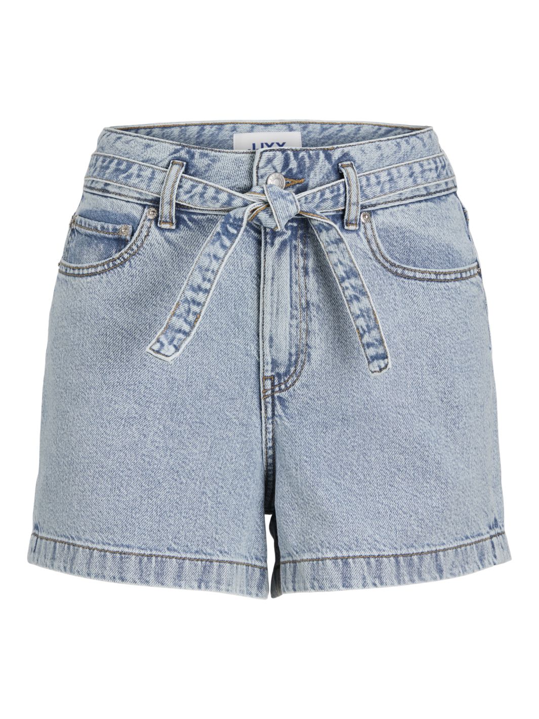 Jjxx - Jxcelen Paperbag Denim Shorts - 4653832 Light Blue Denim på udsalg