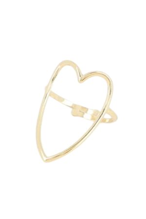 Mellow Moon - Large Openwork Heart BM1488R0320 - Forgyldt