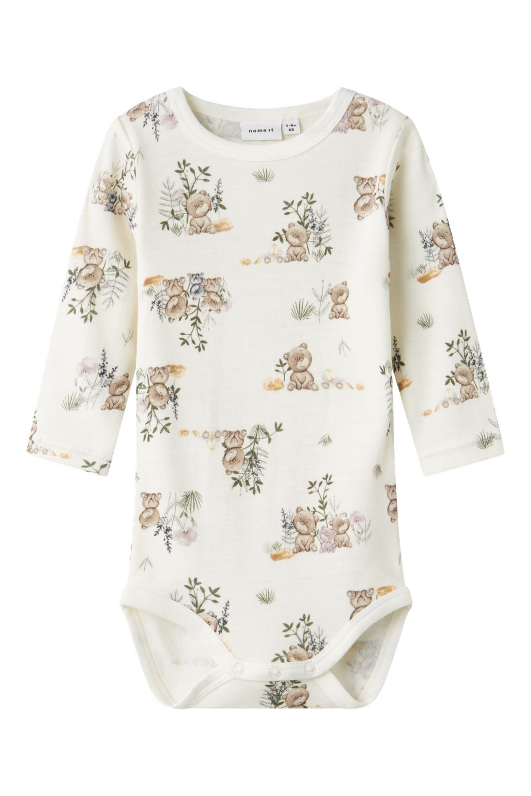Name It - Nbnwillu Wool Ls Body - 4610484 Snow White Online salg