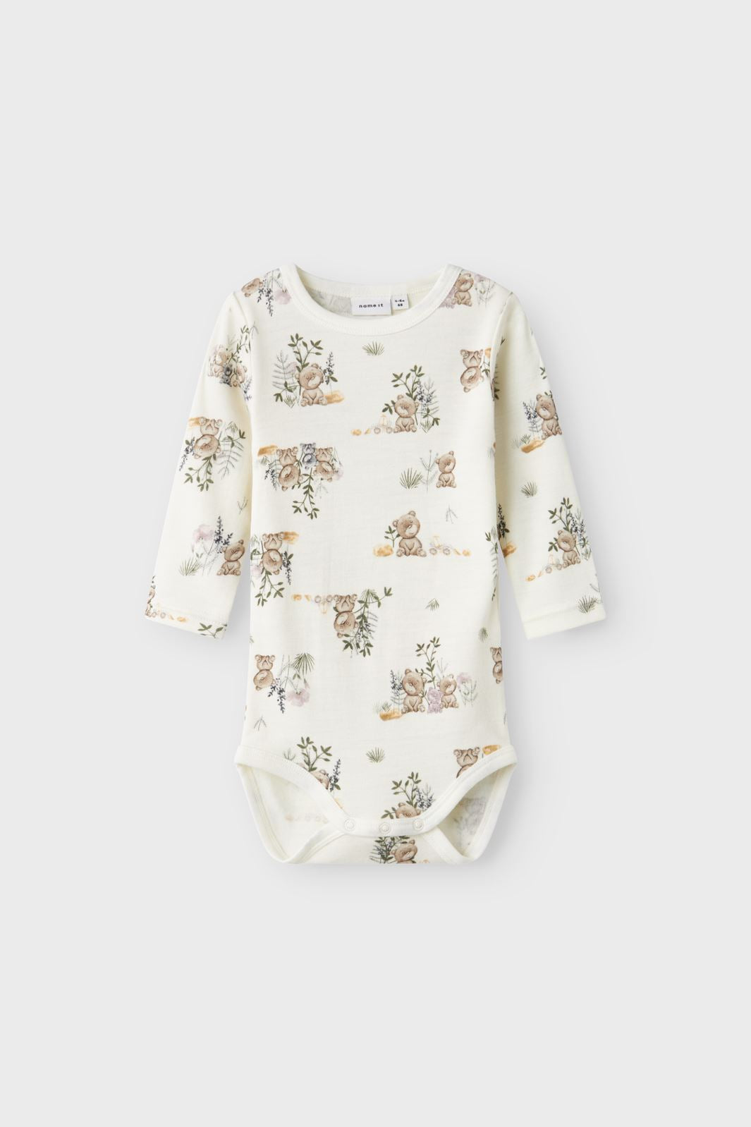 Name It - Nbnwillu Wool Ls Body - 4610484 Snow White Online salg