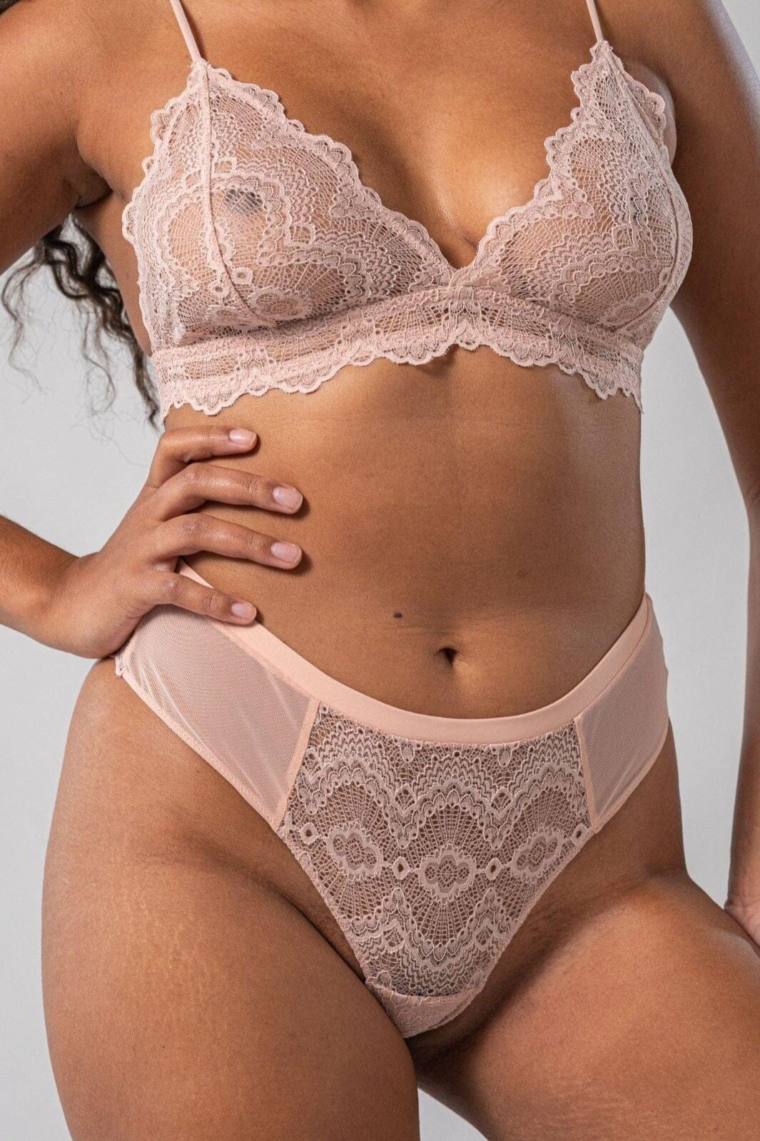 Understatement Underwear - Lace Cheeky - Nude