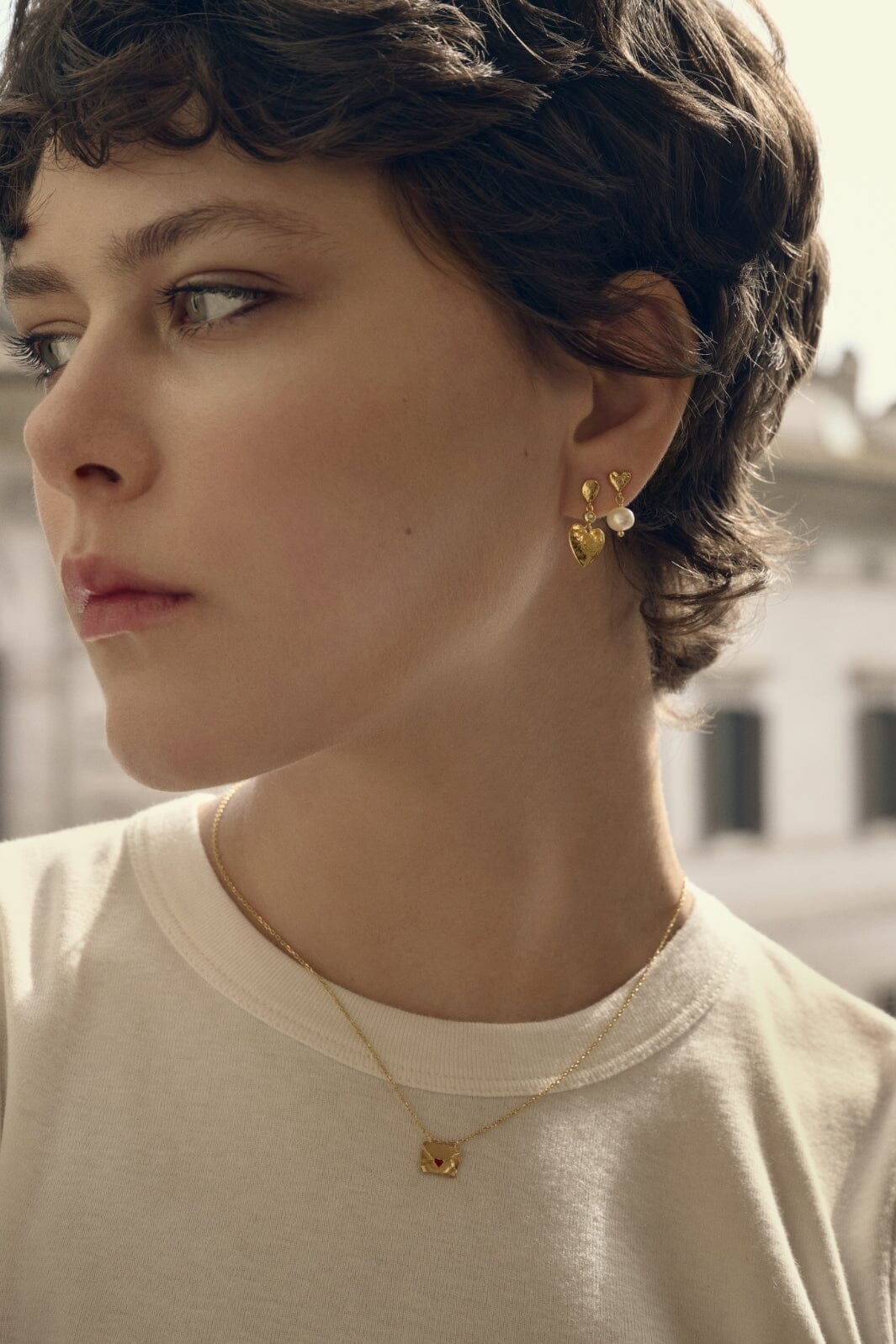 Maanesten - Adeleide Earrings 9961a - 18 Ct Gold Plated 925 Sterling Silver Rabat