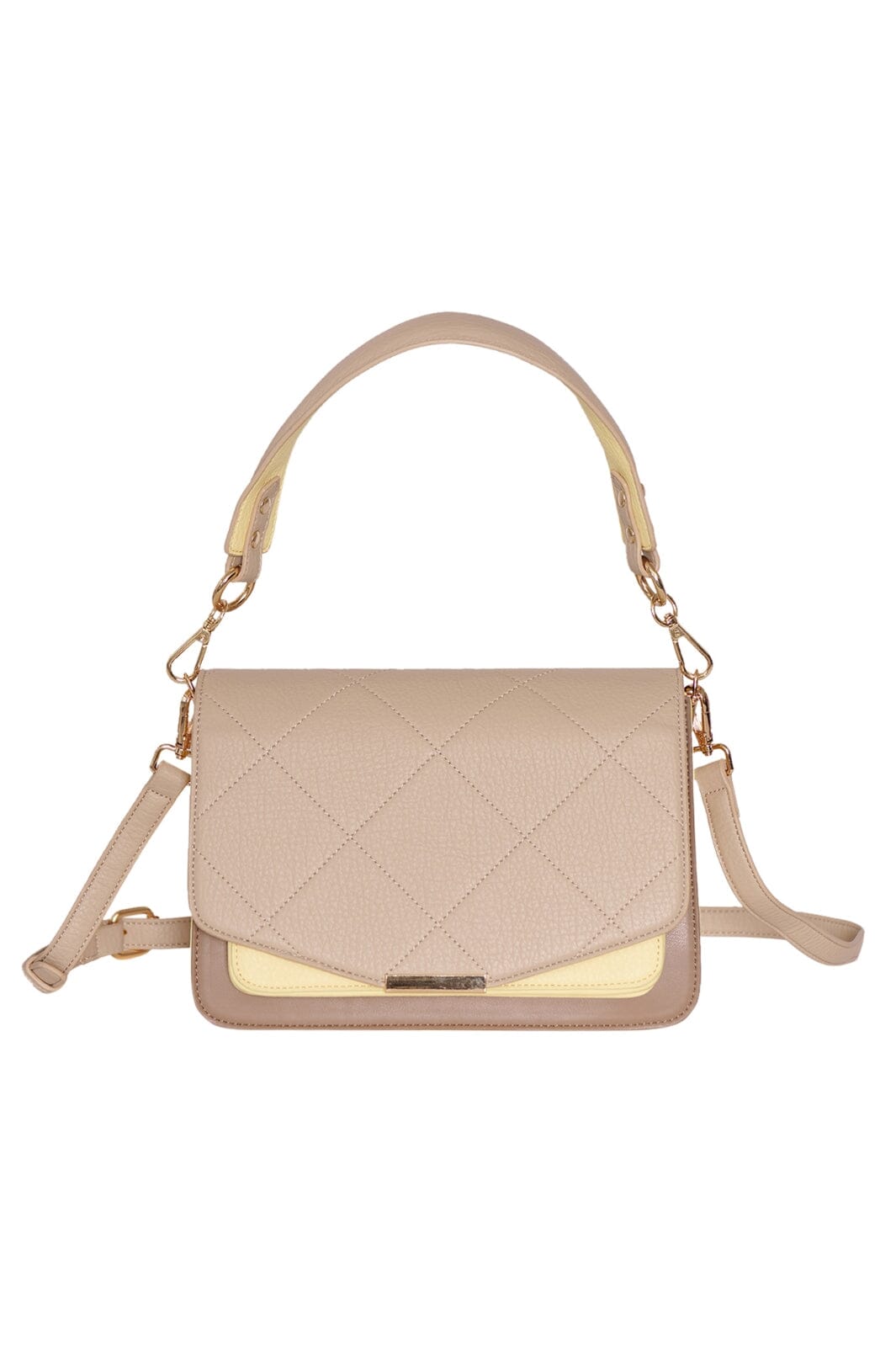 Noella - Blanca Multi Compartment Bag - 1002 Pastel Yellow/Taupe