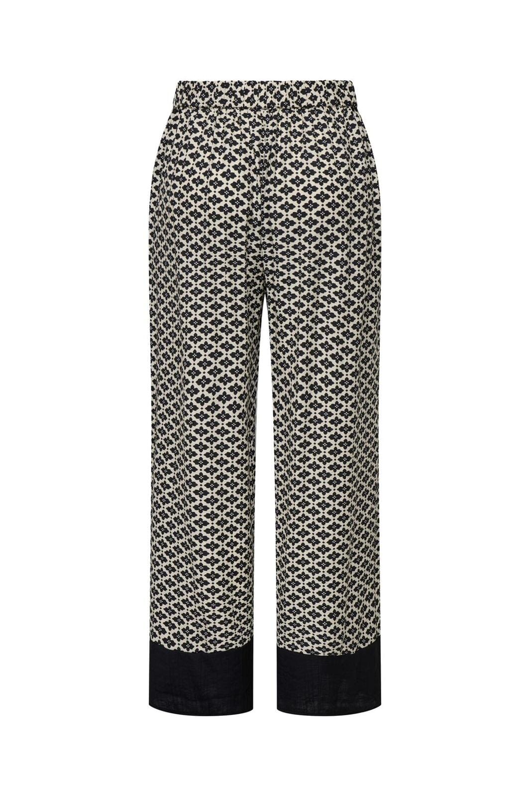 Only - Onlciaro Pant Oy - 4711094 Black Graphic Boarder Online salg
