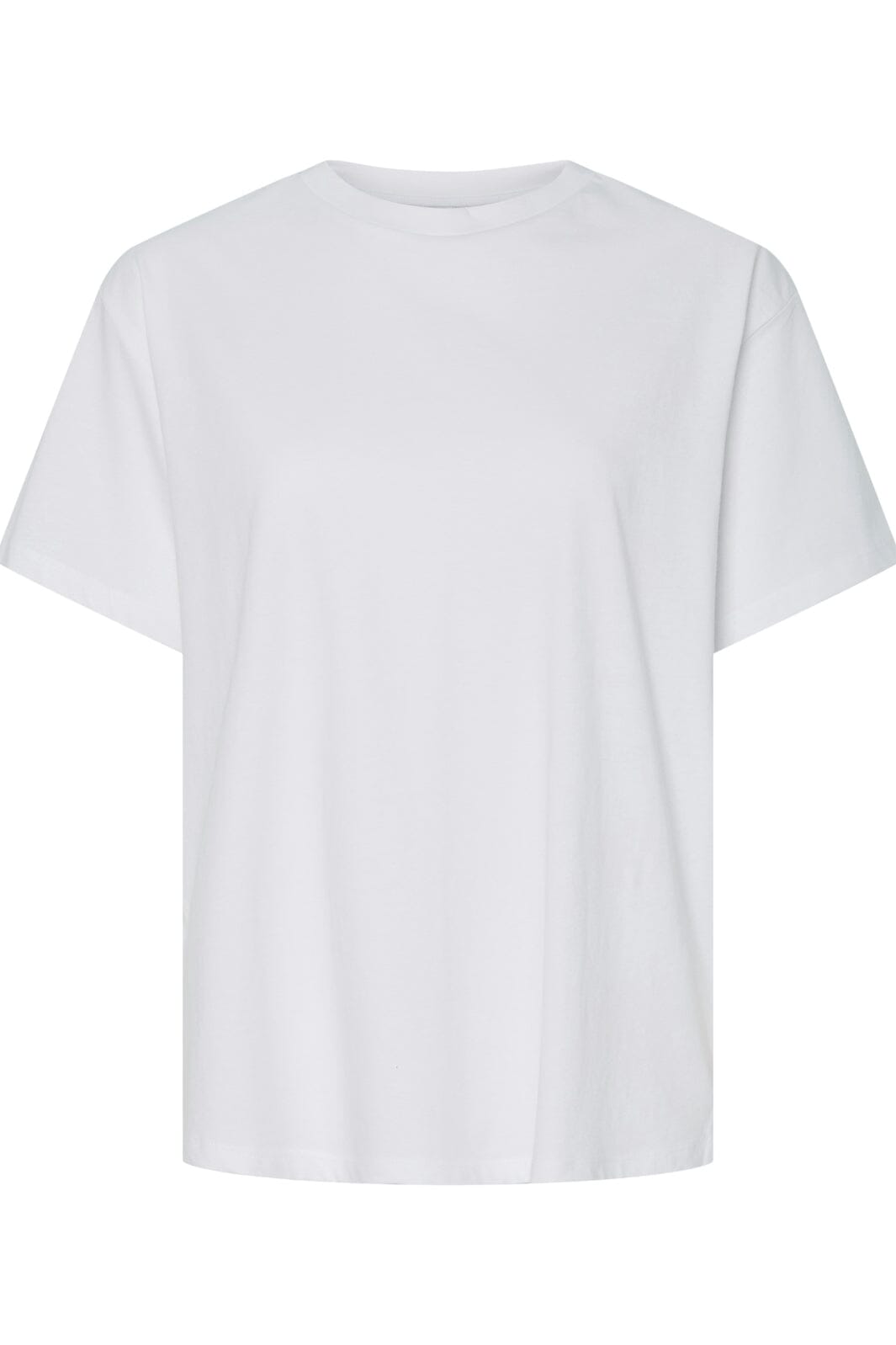Pieces - Pcalma Ss O-Neck Loose Tee Box - 4767946 Bright White Black Evening Zip Online