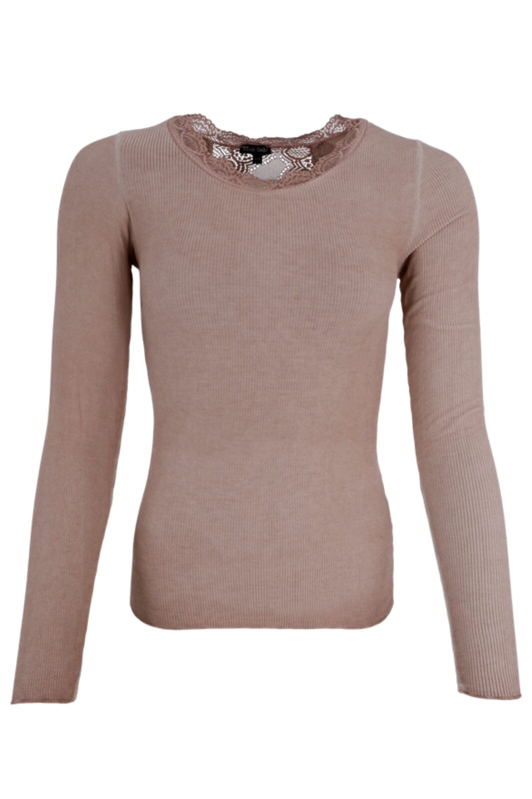 Black Colour - Bcivy Rib L/S Blouse - Rose