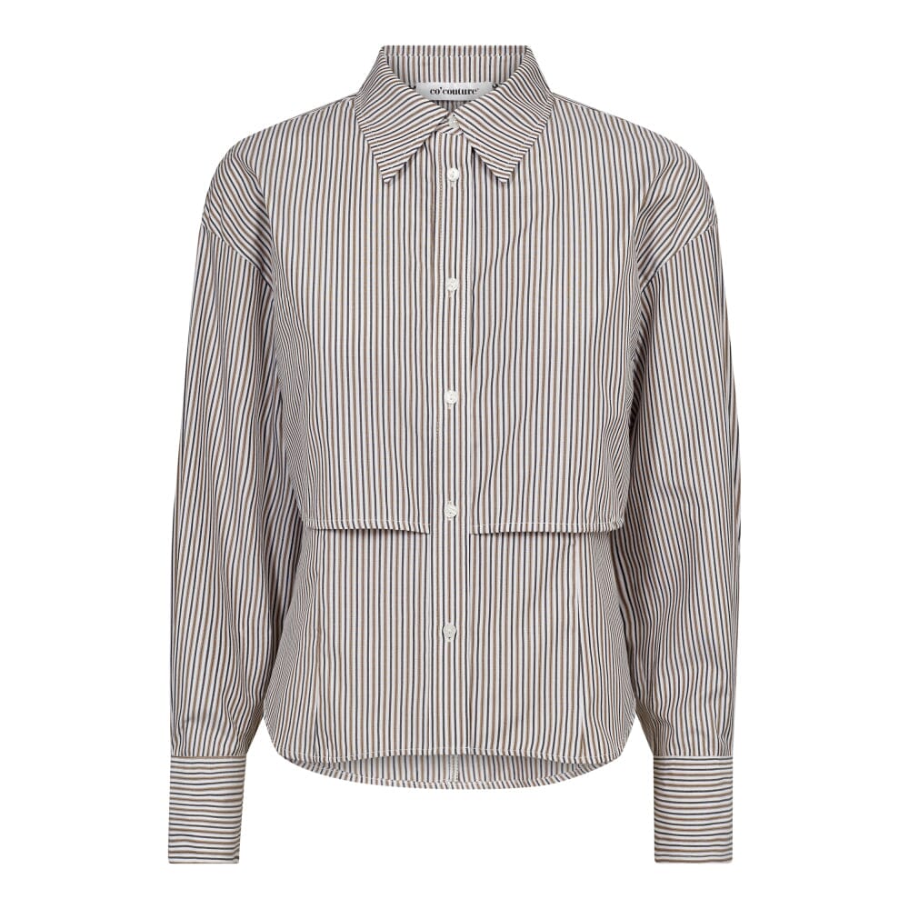 Co´Couture - Lineycc Double Layer Shirt 35735 - 154 Walnut