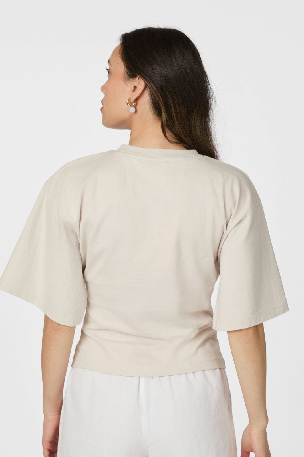 Forudbestilling - Neo Noir - Asha Boxy Tee 164418 - 124 - Ivory