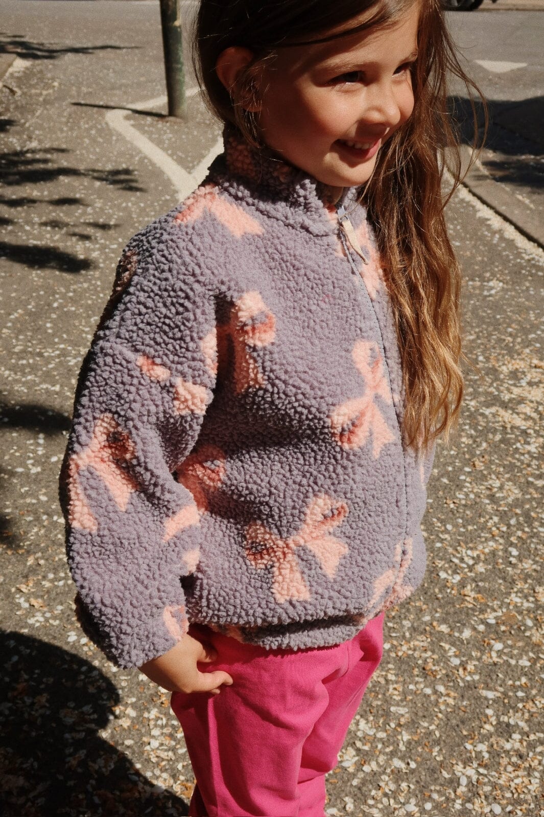 Konges Sløjd - Jody Teddy Jacket Grs Ks102308 - Bella Blue Bow Udsalg