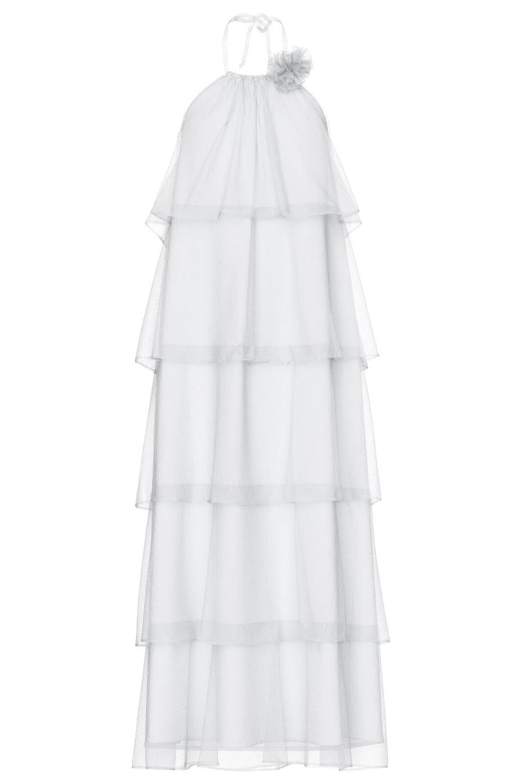 Pieces - Pcclara Sl Long Layred Dress Kca - 4785294 Bright White
