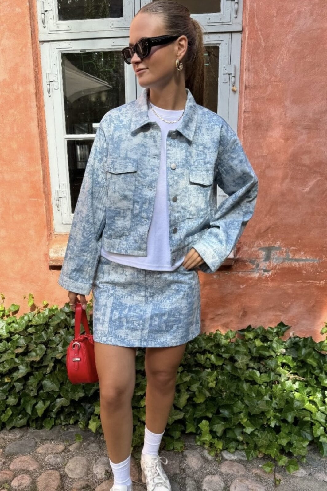Pieces - Pcjill Mini Denim Skirt Jit - 4740185 Medium Blue Denim Acid