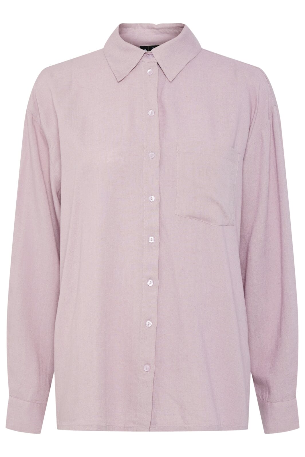 Pieces - Pcpia Ls Loose Shirt - 4648859 Dawn Pink Hot på udsalg