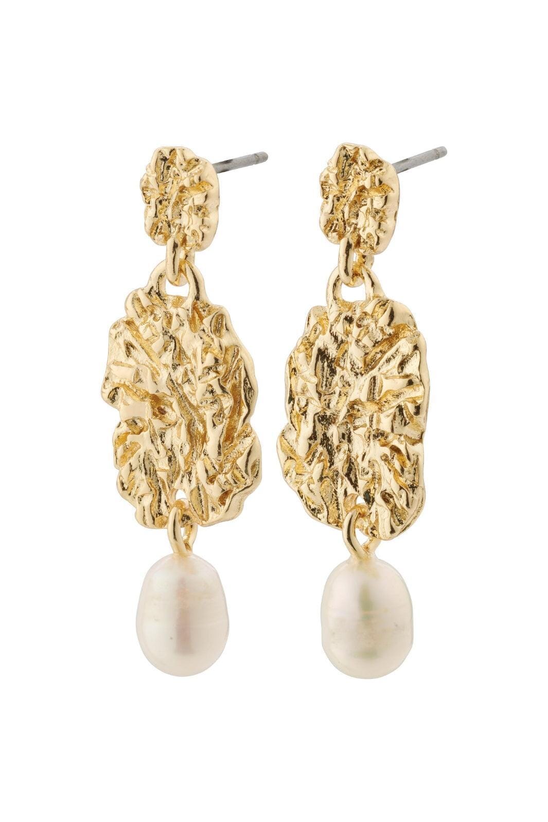 Pilgrim - True Earrings - Golden Plated Rabat