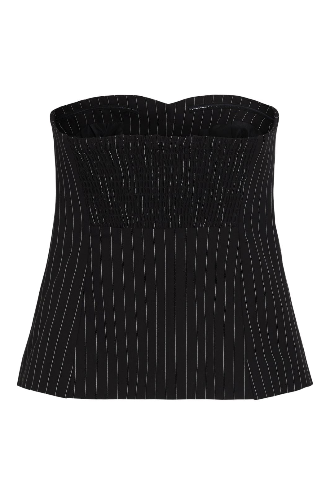 Vila - Vikanda Bandeau Top - 4730367 Black Pinstripe Online
