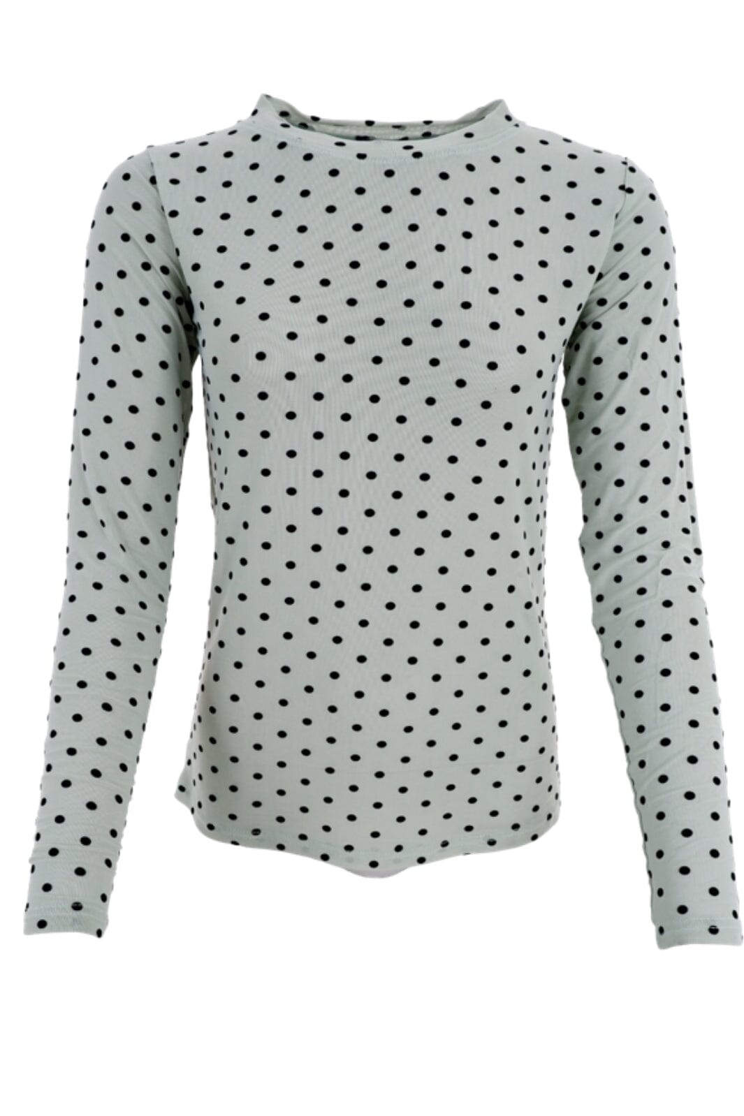 Black Colour - Bcjennie Dotted Mesh Blouse - Pastel Green