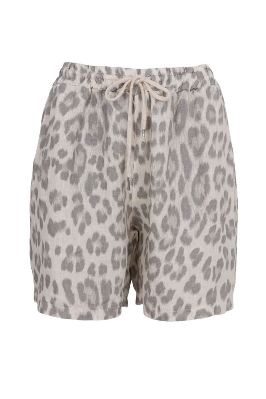 Black Colour - Bcmelina Linen Shorts 40575 - Natural Leo