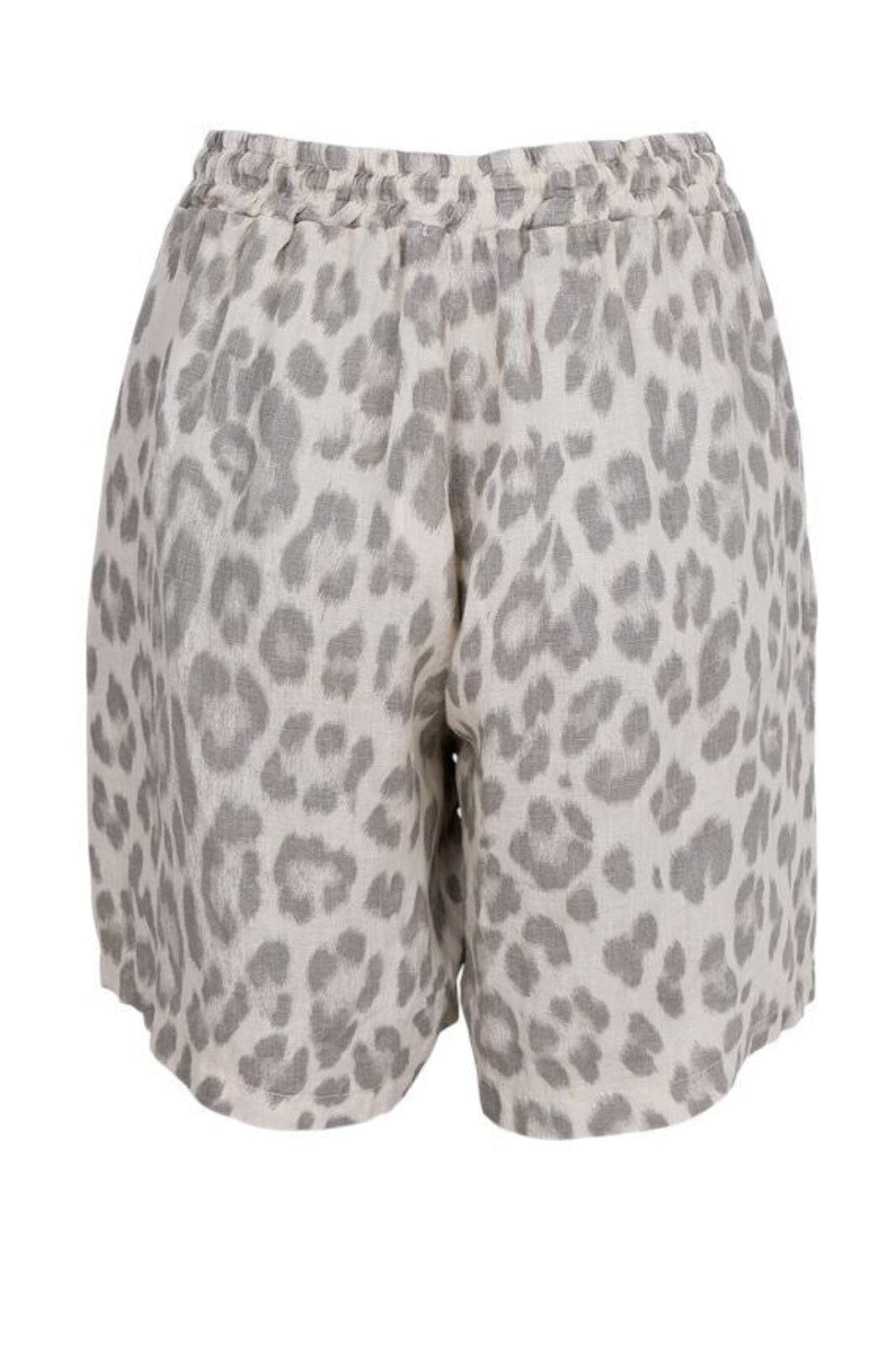 Black Colour - Bcmelina Linen Shorts 40575 - Natural Leo