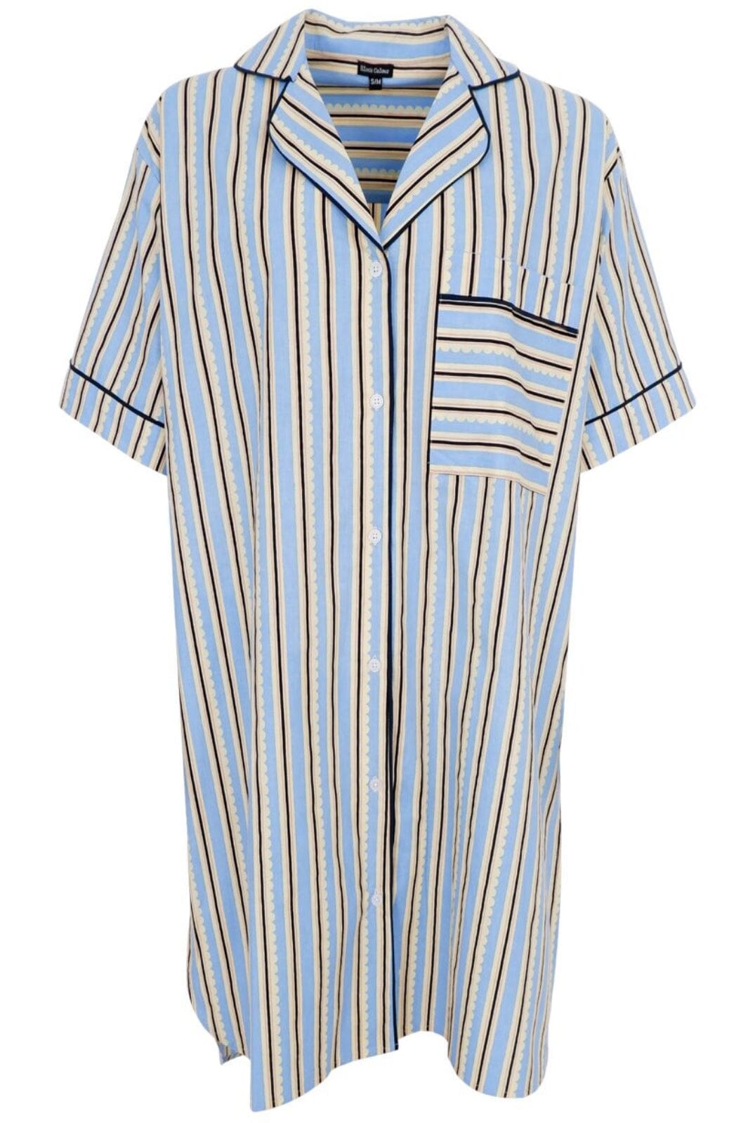 Black Colour - Bcnorma Shirt Dress - Sky Blue