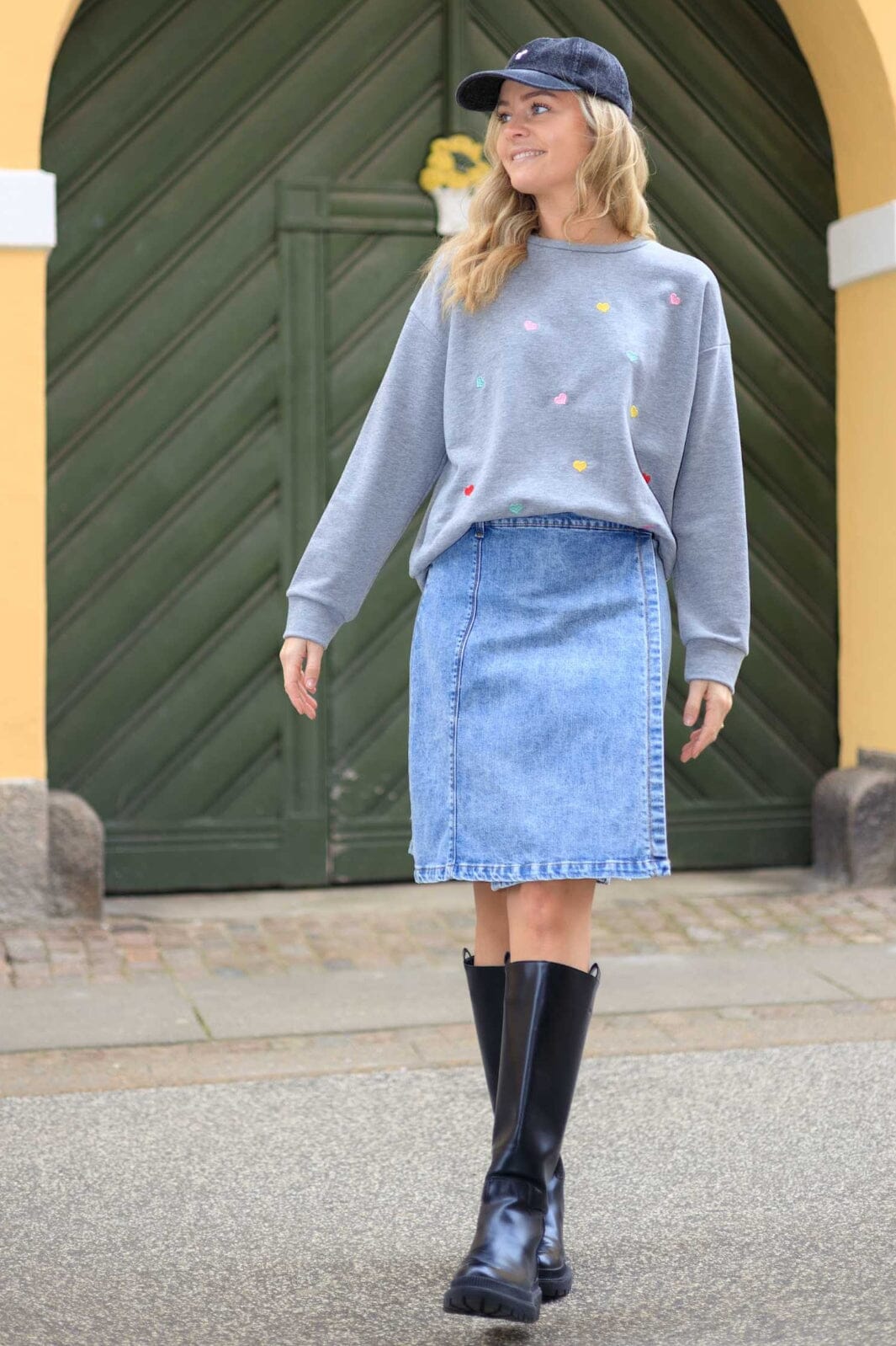 Black Colour - Bcrussel Short Wrap Skirt 40862 - Lt. Denim Rabat