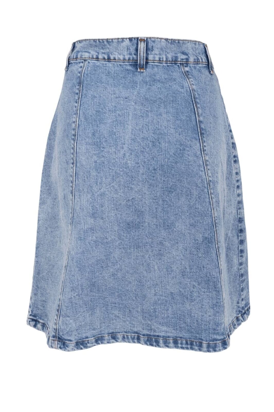 Black Colour - Bcrussel Short Wrap Skirt 40862 - Lt. Denim Rabat