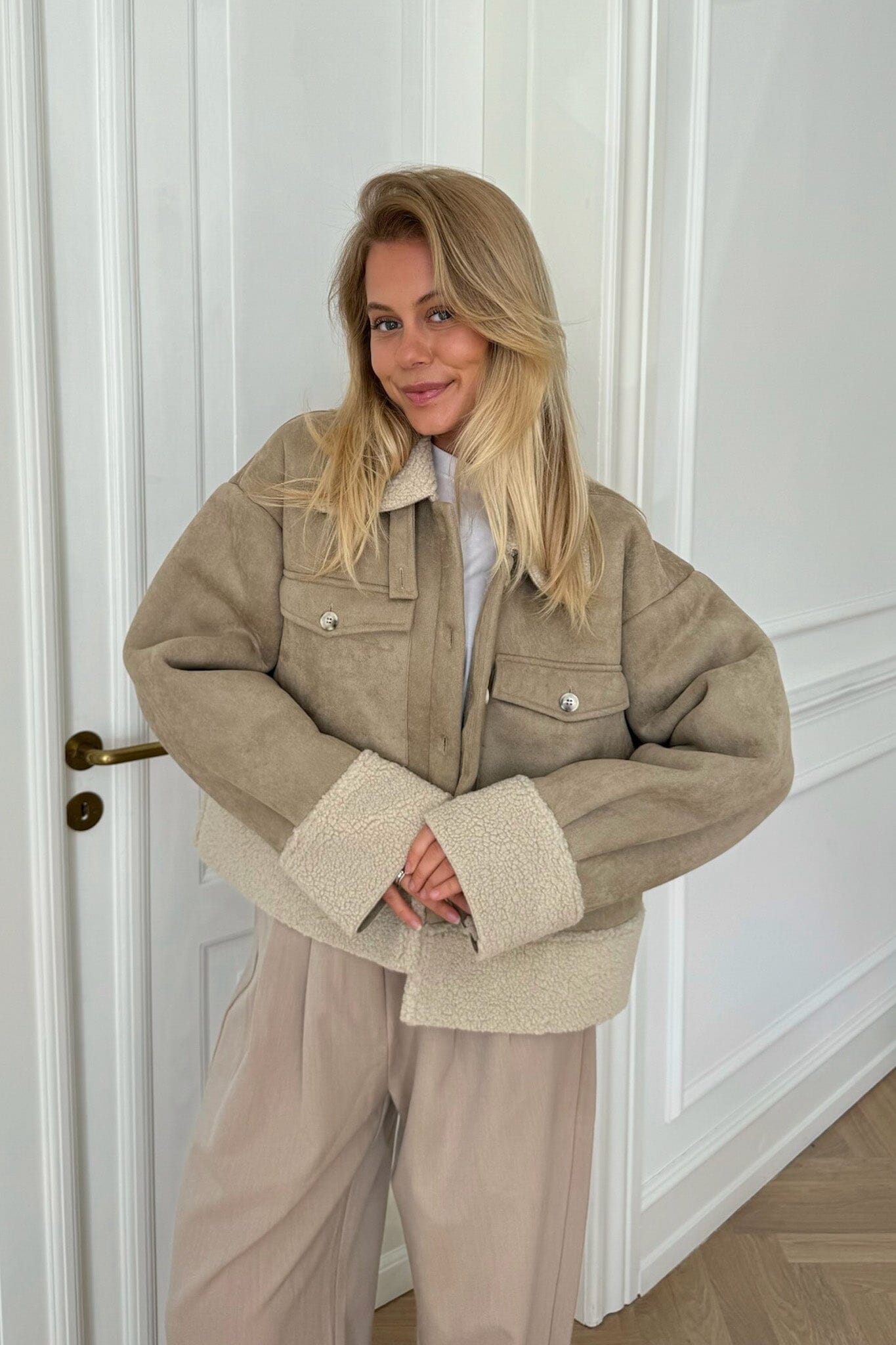 BYIC - Theaic Teddy Jacket - lbrown Light Brown