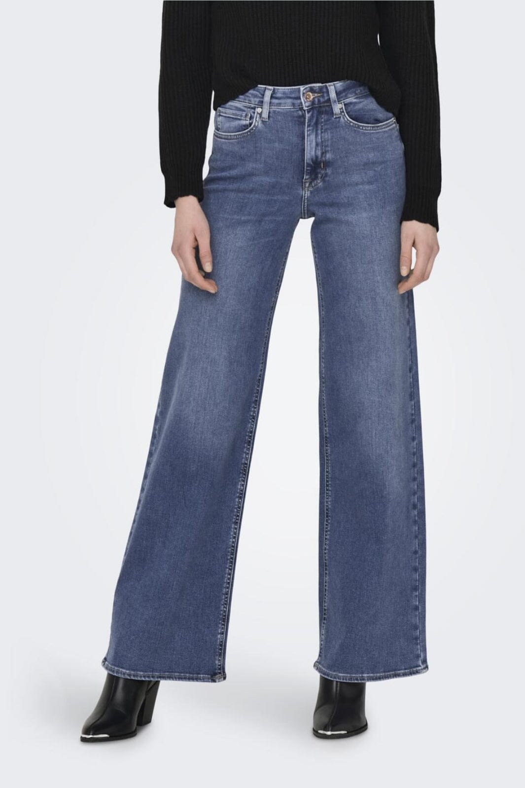 Only - Onlmadison Blush Wide Cro372 - 4117715 Medium Blue Denim