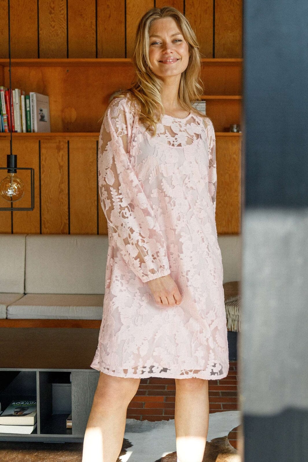 Black Colour - Bcdream Lace Dress 40857 - Lt. Rose