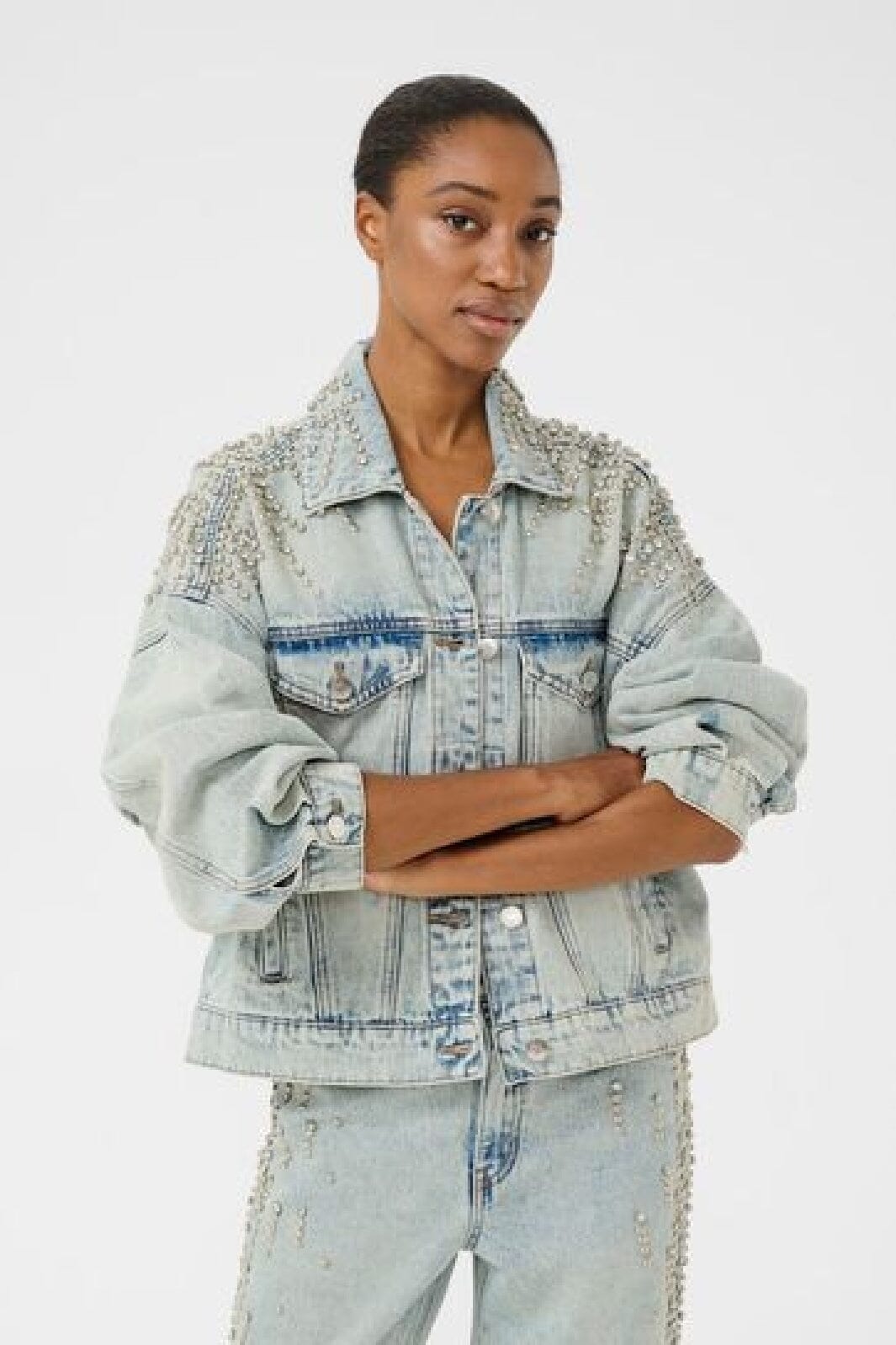 Gestuz - Gzlee Jacket 10909948 - 104611 - Light Blue Washed Online salg