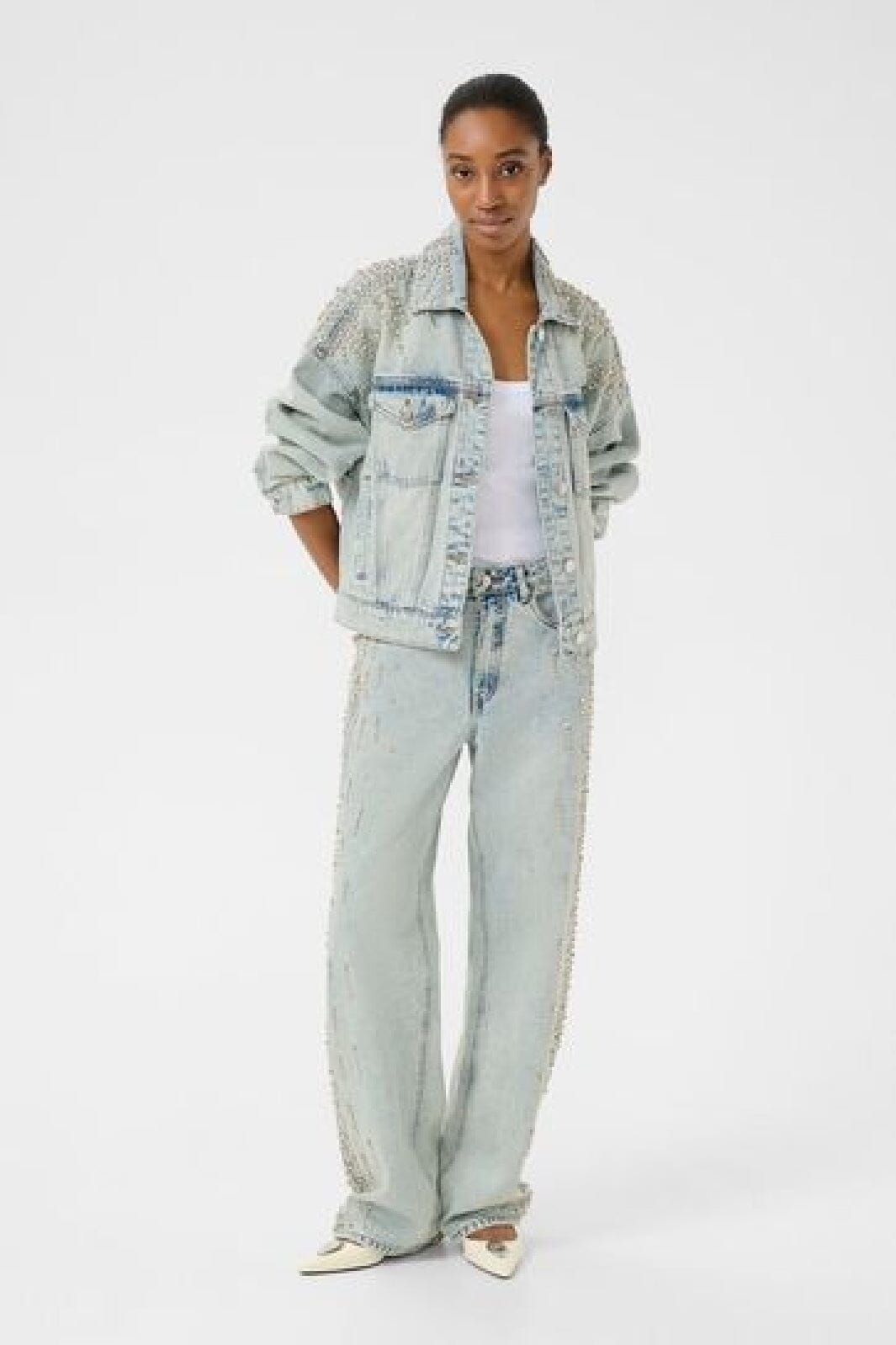 Gestuz - Gzlee Jacket 10909948 - 104611 - Light Blue Washed Online salg