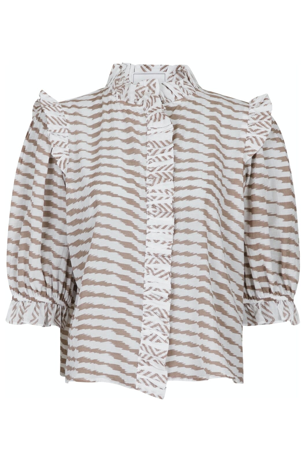 Neo Noir - Chacha Graphic Blouse - Sand