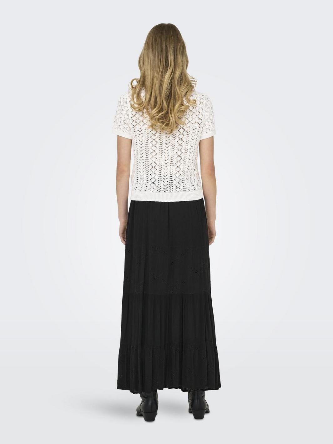 Only - Onlsaga Life Ss O-Neck Cc Knt - 4724909 Cloud Dancer Online