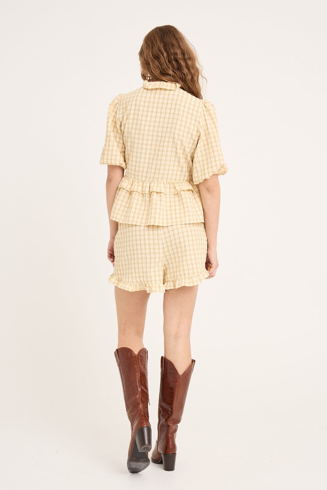 A-View - Aulina Shorts AV6071 - 069 - Pale Yellow på udsalg