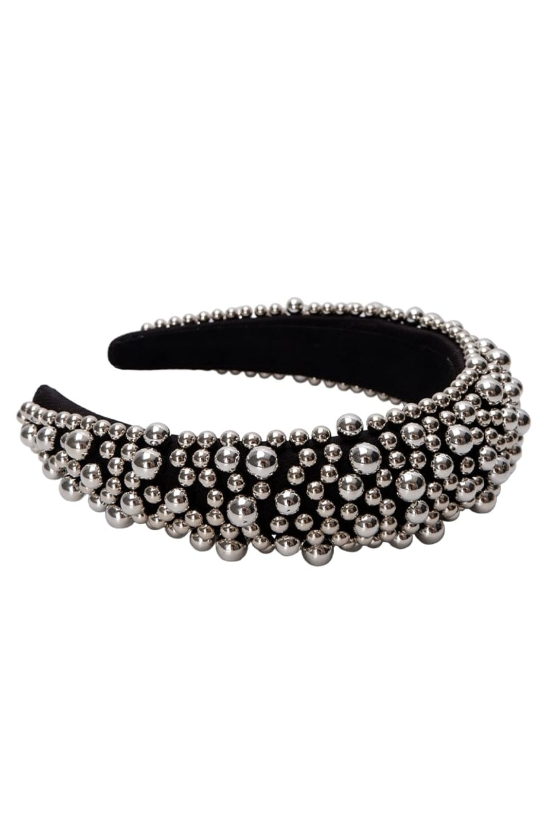Black Colour - Bcshaffer Headband - Black/Silver Coloured