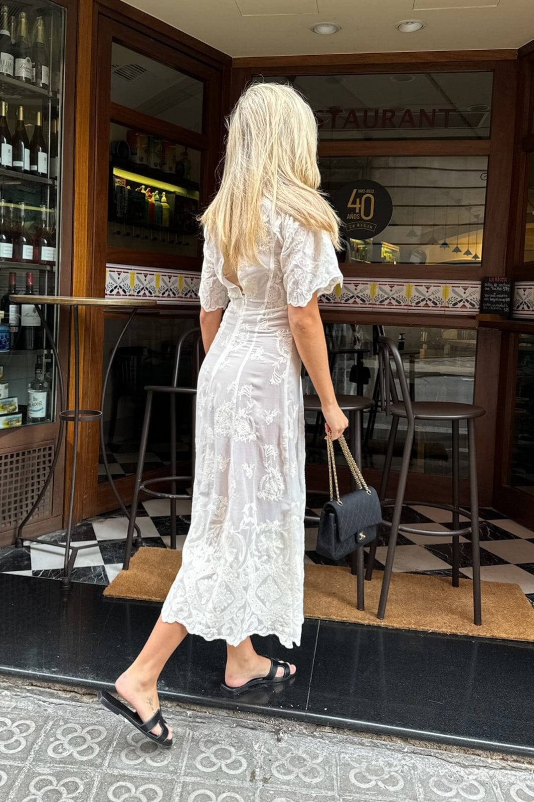 Forudbestilling - BYIC - Ellinoric Lace Long Dress - vw Vintage White