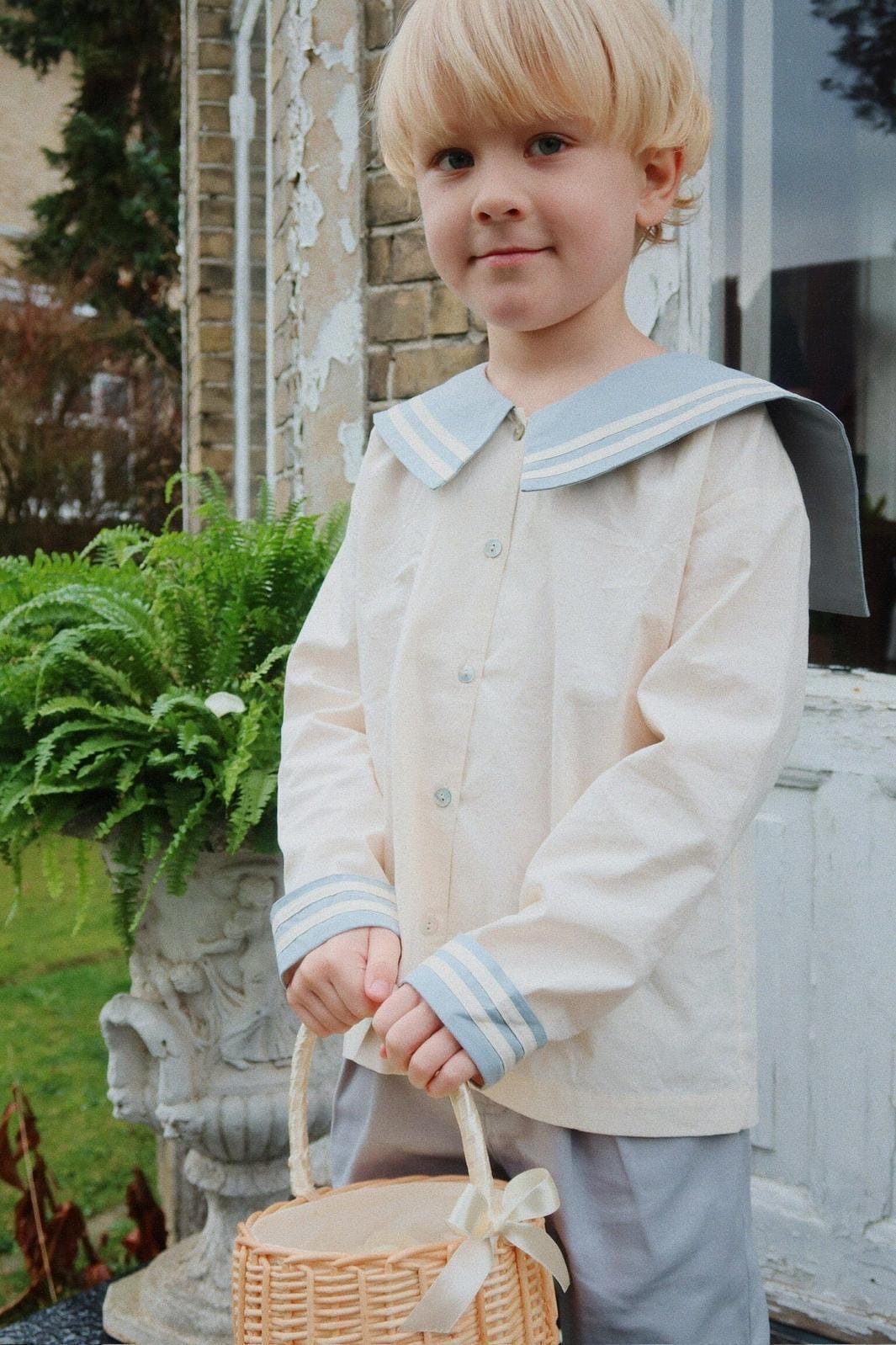 Konges Sløjd - Celebration Sailor Shirt Gots Ks103565 - Ashley Blue