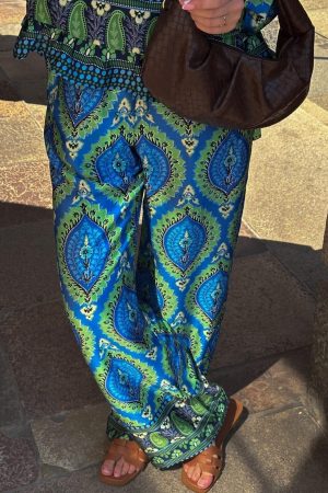 Noella - Sally Pants - 1308 Trisha Blue Print