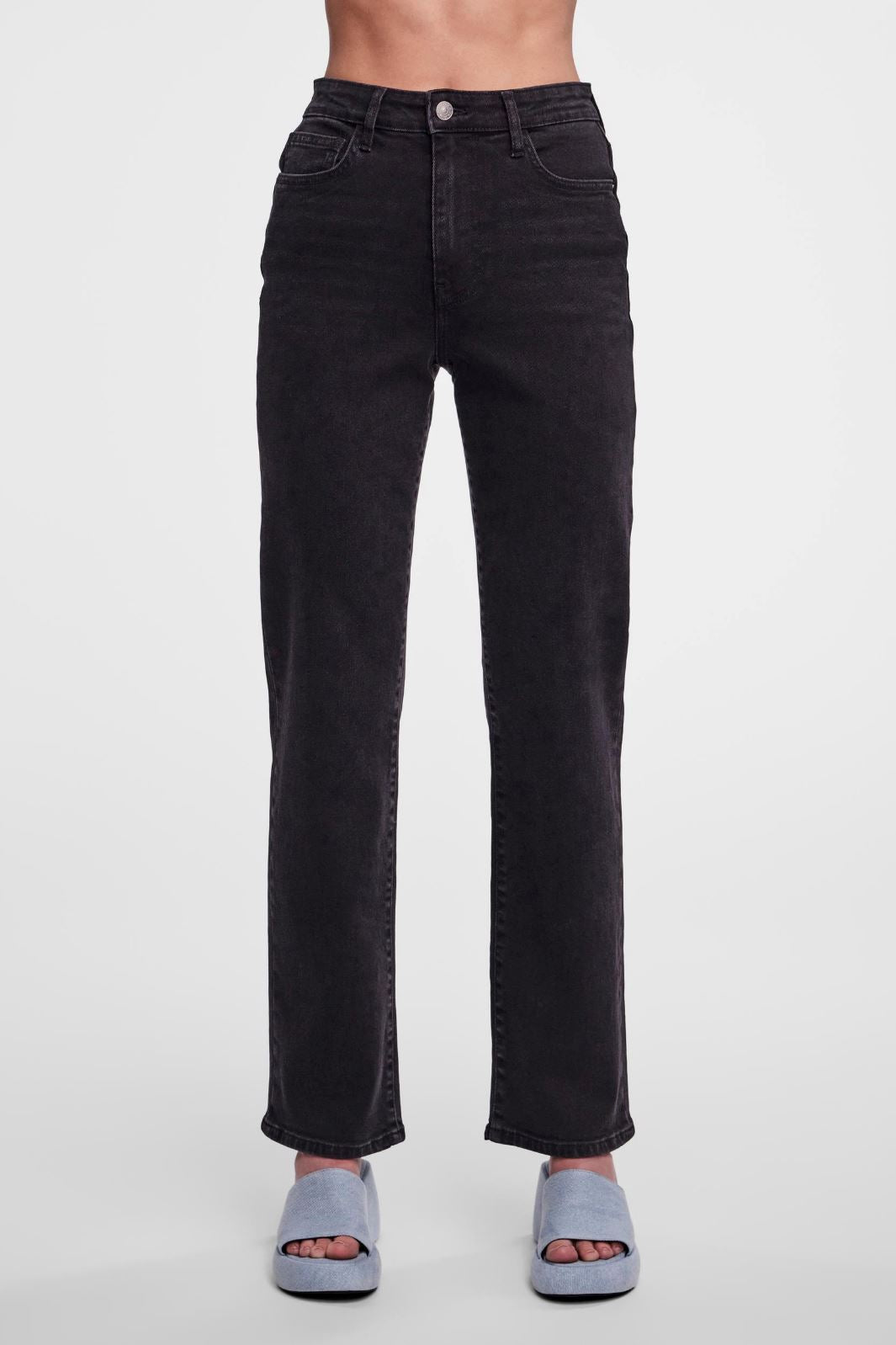 Pieces - Pckelly Straight Jeans Bl102 - 4421715 Black