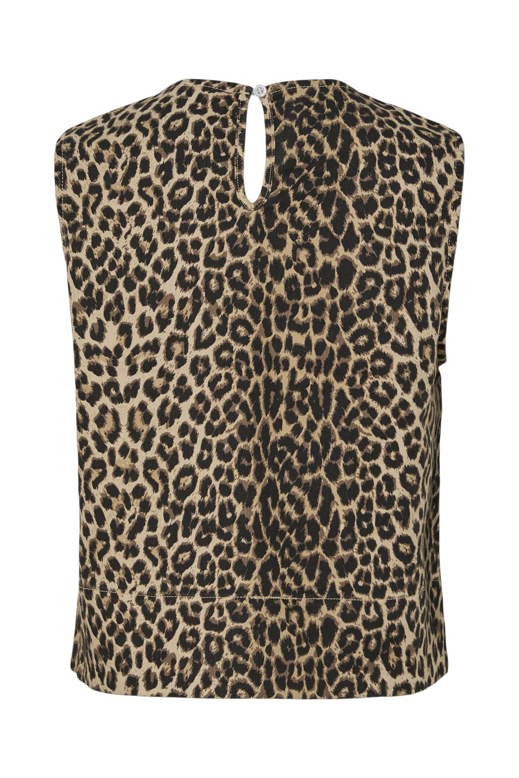 Pieces - Pcsalume Sl Denim Top - 4766980 White Pepper Leo Online