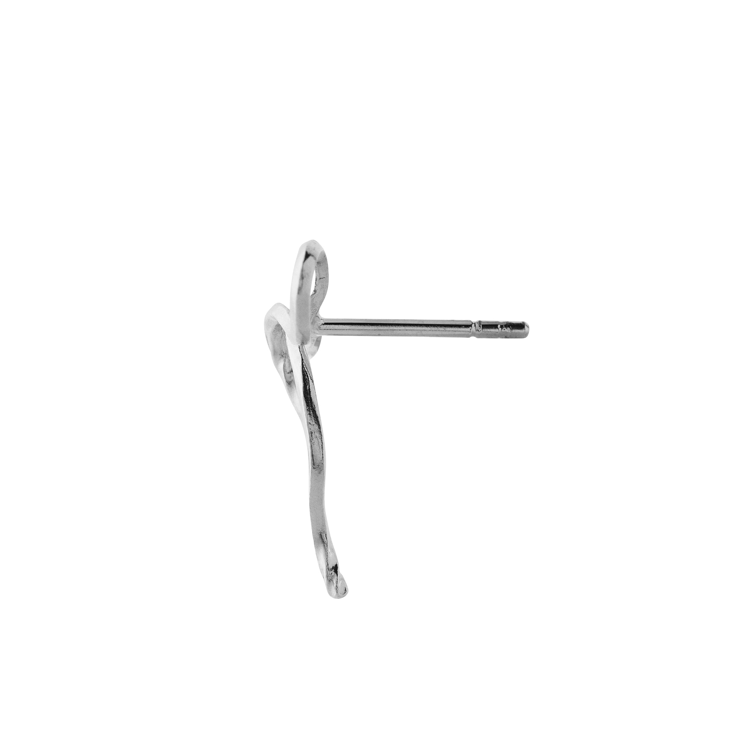 Stine A - Flow Bow Earring Silver - Single - 1343-00-S